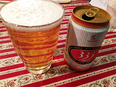 ベトナムビール 333（バーバーバー）